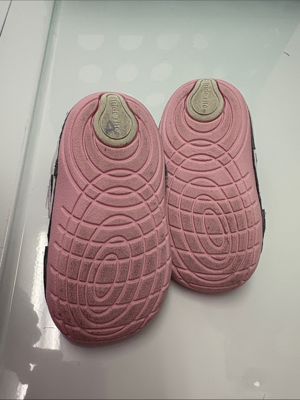 Toddler Girls White and Pink stride rite Sneakers - Picture 5 of 5